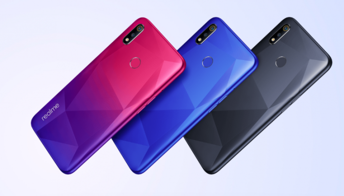 Realme 3i Diamond Black, Diamond Blue, Diamond Red